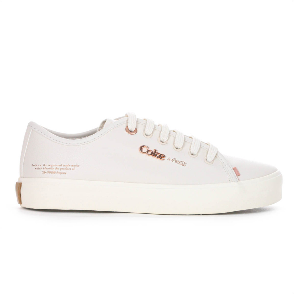 Tênis Coca Cola Key West Town Off White e Rose - Feminino em Oferta na Shopee