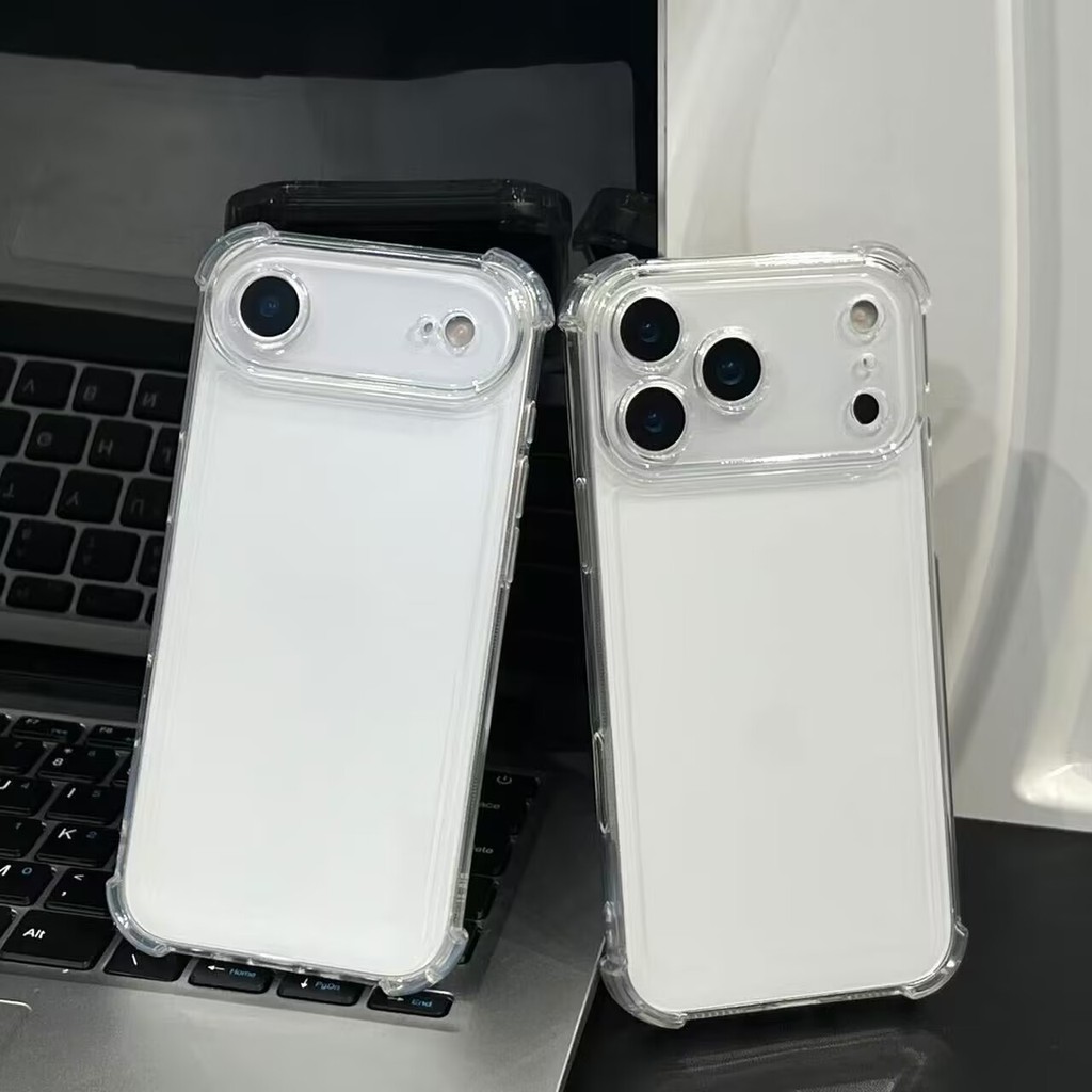 Capa Capinha Fechar câmera Anti impacto Para  iPhone 17 / 17 air / 17 pro / 17 pro max TPU Transparente em Oferta na Shopee