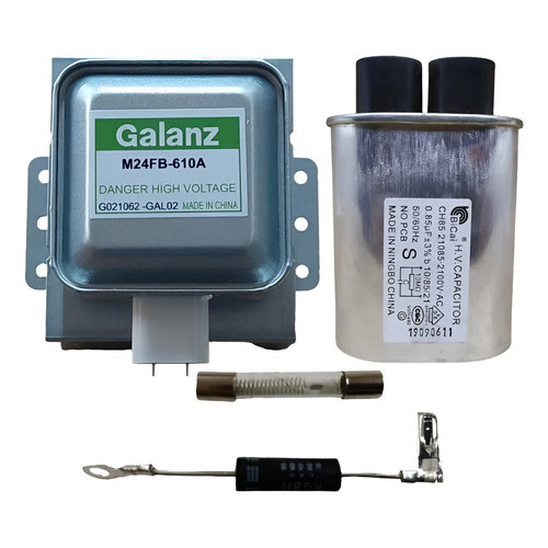 Magnetron M24fb610a + Capacitor 0.85 + Fusível Alta + Diodo