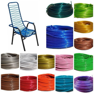 Cordinha Cadeira Colorida 1Kg PVC Alta Resistência Praia Varal Multiuso Espaguete