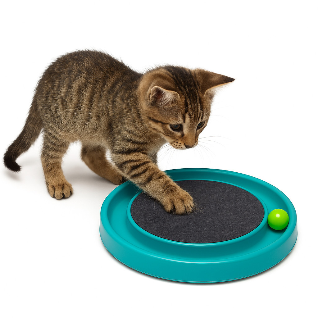 Arranhador Interativo Redondo Para Gato Cat Relax Com Bolinha Miau em Oferta na Shopee