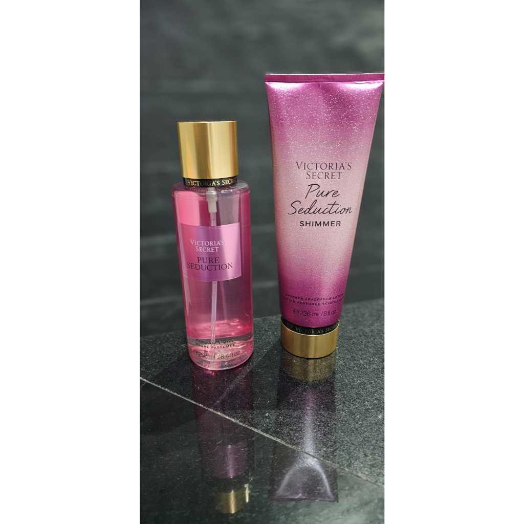 Victoria's Secret Kit Body Splash Hidratante Pure Seduction Victoria’s Secret (236ml) — R$ 320,90 em Shopee