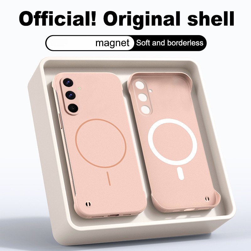 Capa Para Samsung A56 A16 A35 A55 A54 A53 A52 A72 A34 A15 A14 A33 A32 A24 A05 A04 A13 Ultra Fino Sem Moldura Fosco Magné
