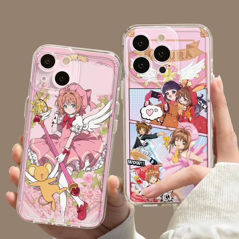 Capa de Telefone Fofa Cardcaptor Sakura para Samsung Galaxy A56 5G A55 A16 A06 A15 A53 A54 A34 A35 A14 A54 A23 A32 A33 5