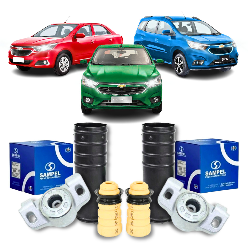 Kit Coxim Batente Amortecedor Traseiro Onix Prisma Cobalt Spin Sampel