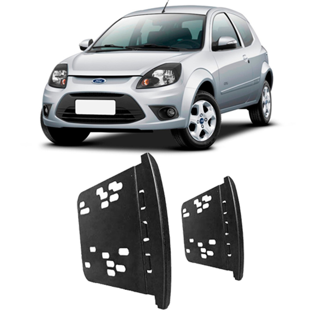 Moldura 2 Din Ford Ka 2008 à 2012 Preta Painel Central Multimidia 6.2 e 7 Polegadas Mp5 Som em Oferta na Shopee