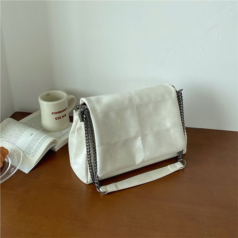 CHENXIAOHONG Bolsa Feminina PU – Ombro em Corrente, Bolsa Transversal, Alta Capa