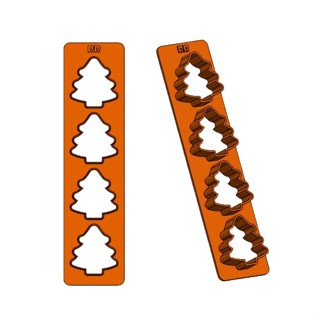 Régua Cortador Árvore De Natal - Ref.1616 - 2cm - 1 unidade - RR Cortadores - Rizzo em Oferta na Shopee