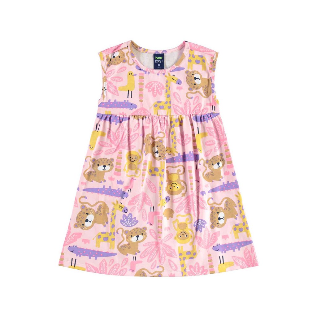 Vestido Estampado Infantil Bee Loop em Oferta na Shopee