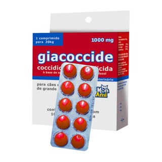 Giacoccide 1000mg Mon Ami - Antiparasitário Blíster 10 Comprimidos em Oferta na Shopee