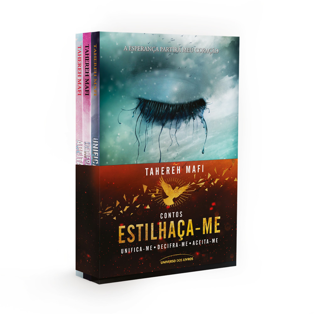 Capa do livro Livro - Kit Estilhaça-me: contos - por Tahereh Mafi - Editora Universo dos Livros
