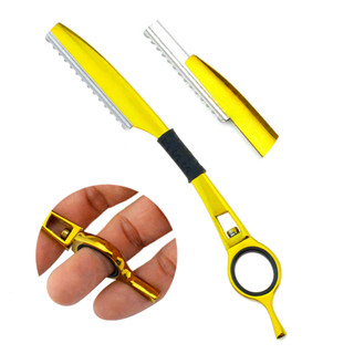 Navalha Navalhete Desfiador Cabelos Aço Inox Profissional em Oferta na Shopee