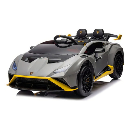 Carro Elétrico Lamborghini Infantil 12V 7Ah Cinza – Controle Remoto, Luzes, Som, Licenciado