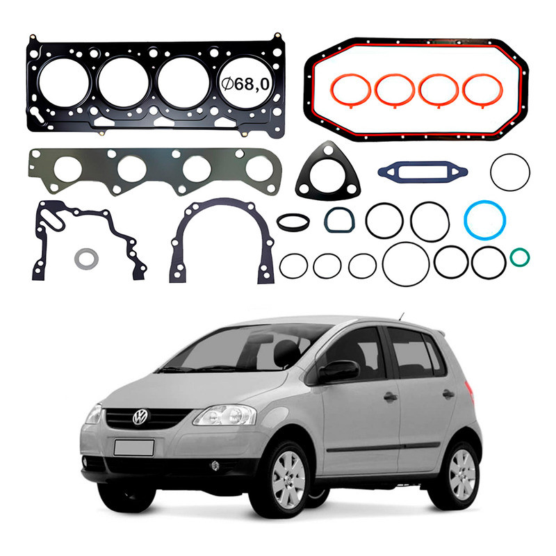 Jogo Junta Motor Metal Bastos Fox 1.0 8v 2003 A 2009