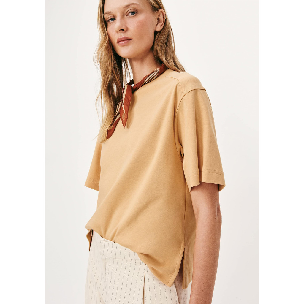 Camiseta Feminina Regular Em Algodão em Oferta na Shopee