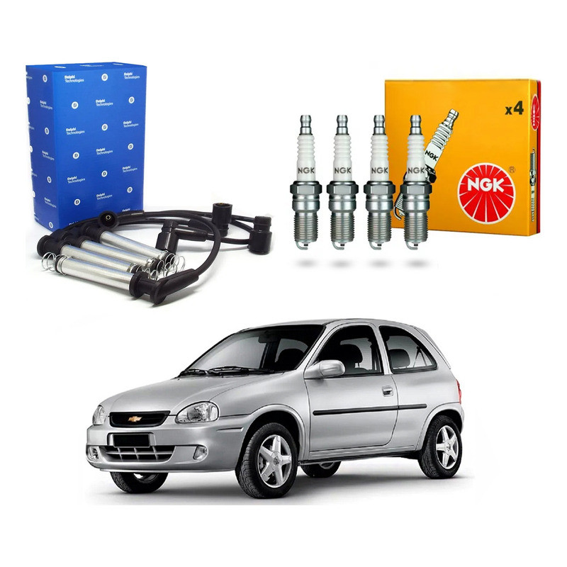 Kit Vela Ngk Cabo, Corsa 1.0 1.6 8v Mpfi 1997 A 2006 em Oferta na Shopee