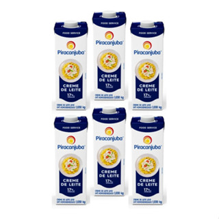 Kit 6 Creme de Leite 1kg Piracanjuba em Oferta na Shopee