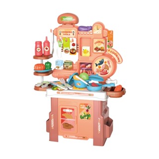 Cozinha Infantil Brinquedo Mini Chef com 46 Peças Maxi Toys em Oferta na Shopee