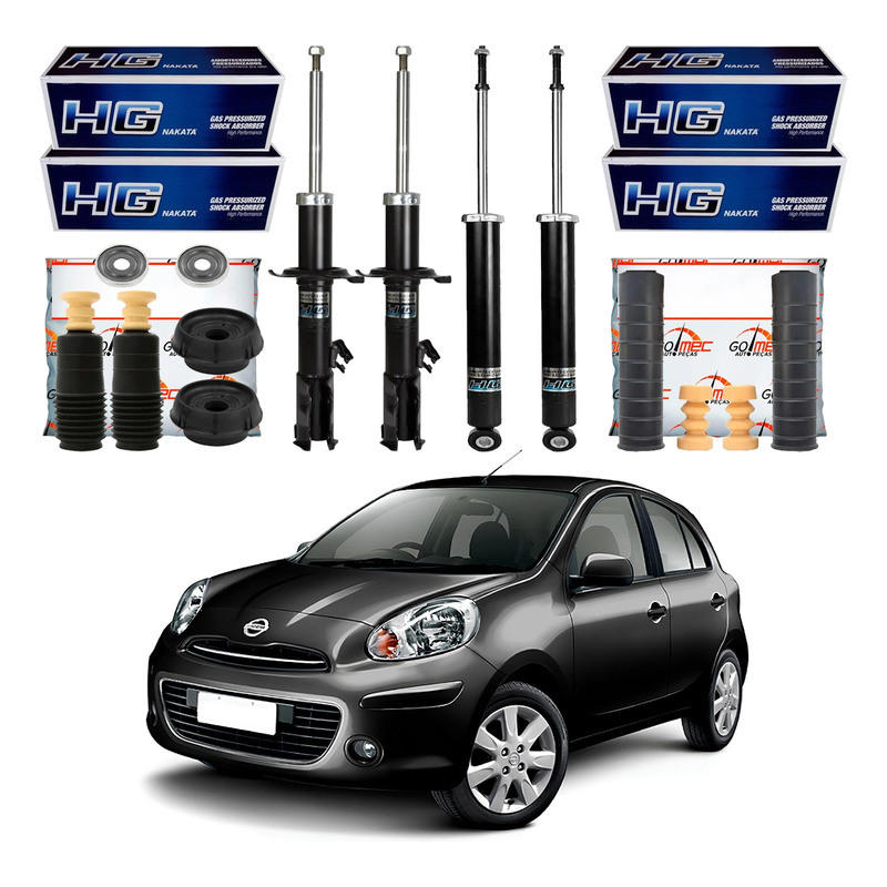 Kit Amortecedor Dianteiro Traseiro March 1.0 1.6 2011 A 2014
