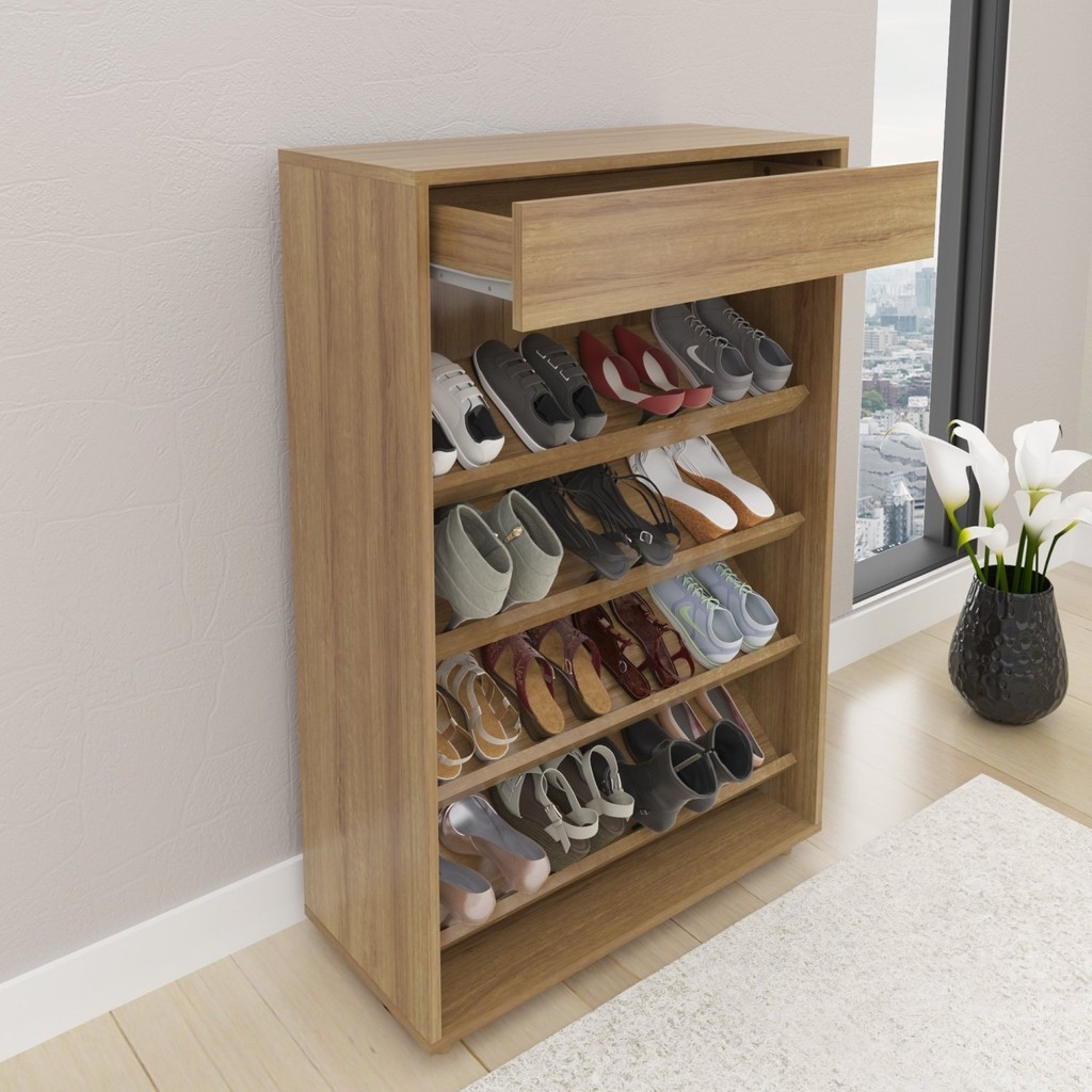 Sapateira 1 Gaveta 5 Prateleiras Sa3404 em Oferta na Shopee