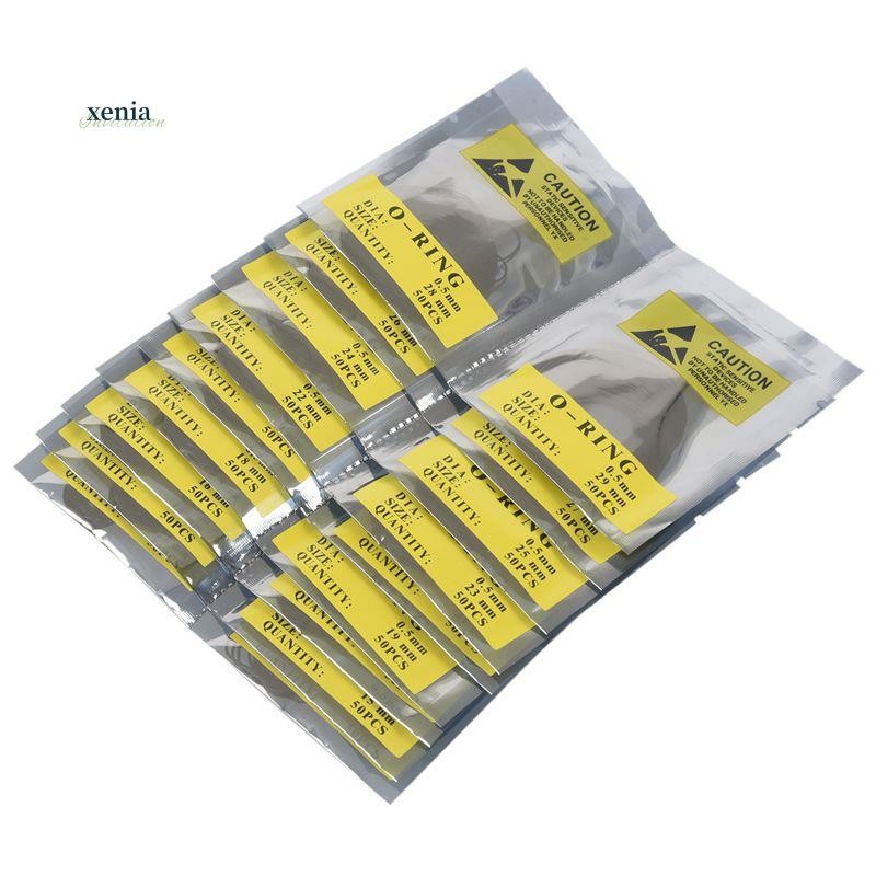 950 Peças 0.5MM O-Ring Relógio Junta Traseira Kit De Ferramentas De Reparo De Vedação De Borracha Tamanho 12mm-30mm