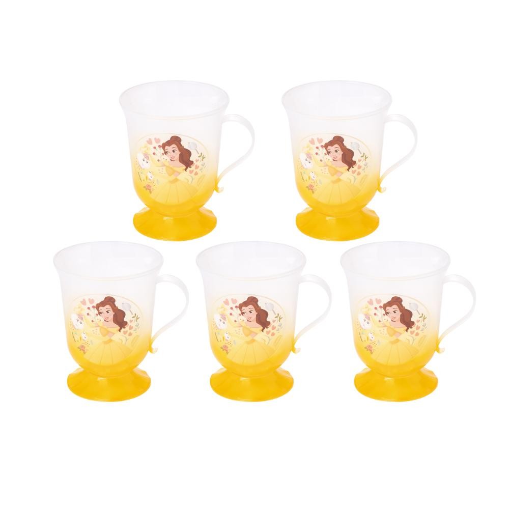 Kit 5 Xícaras Chá das Princesas Brunch Bela Lembrancinha Presente Colecionável Disney Plasútil em Oferta na Shopee
