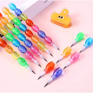 Kit Lapiseira Bolinha troca Ponta Cristal Com Escrita Confortável 4/8/12 UNIDADES em Oferta na Shopee