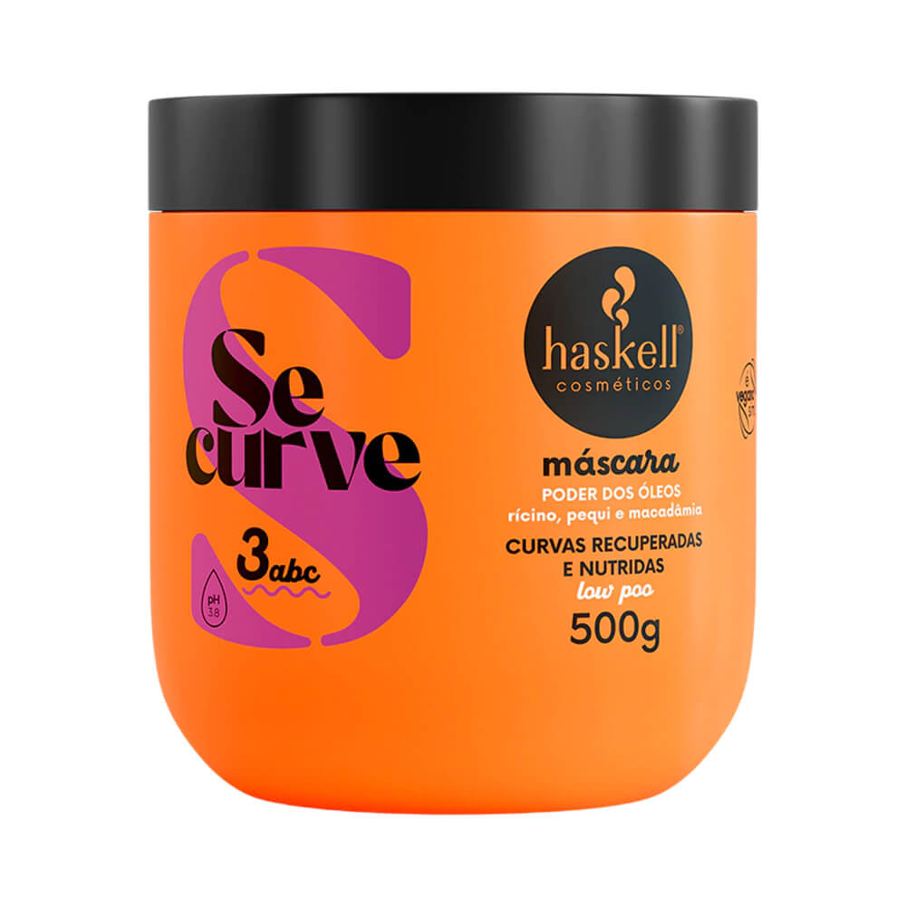 Máscara Capilar Haskell Se Curve Poder dos Óleos 500g em Oferta na Shopee