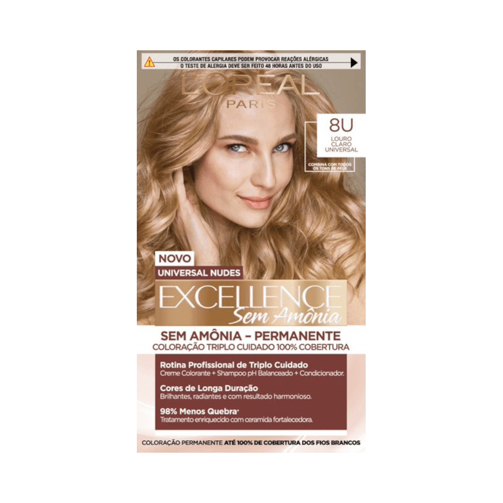 Coloração Imédia Excellence Nudes Shade 8 em Oferta na Shopee