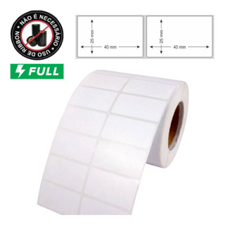 1 Rolo Etiquetas Adesivas Térmica 40x25 2 Colunas em Oferta na Shopee