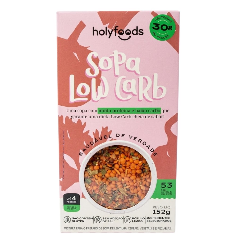 Sopa Low Carb Proteica Holyfoods 152g