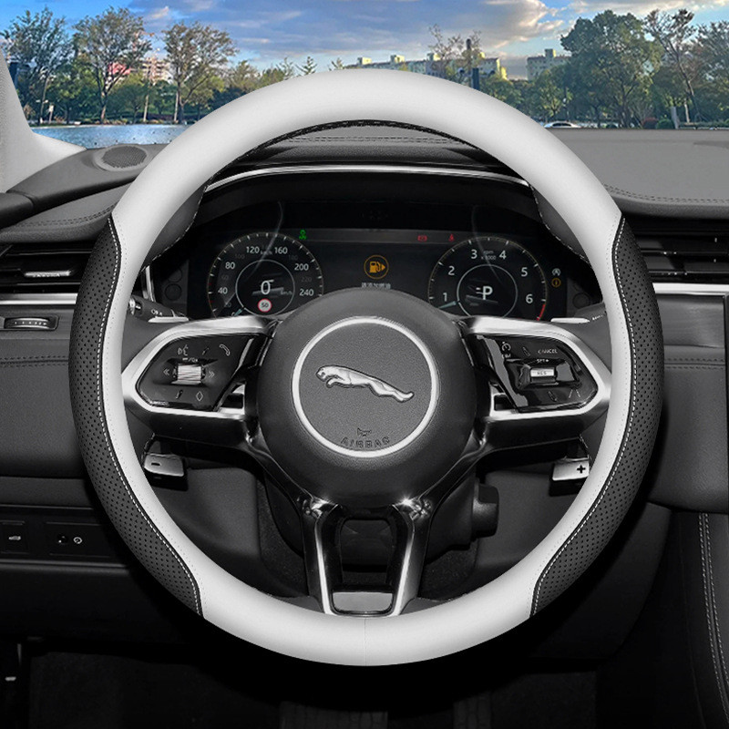 2026 Jaguar Steering Wheel Cover XFL XEL XJL F-PACE XF XE XJ E-PACE Specialized interior handlebar covers