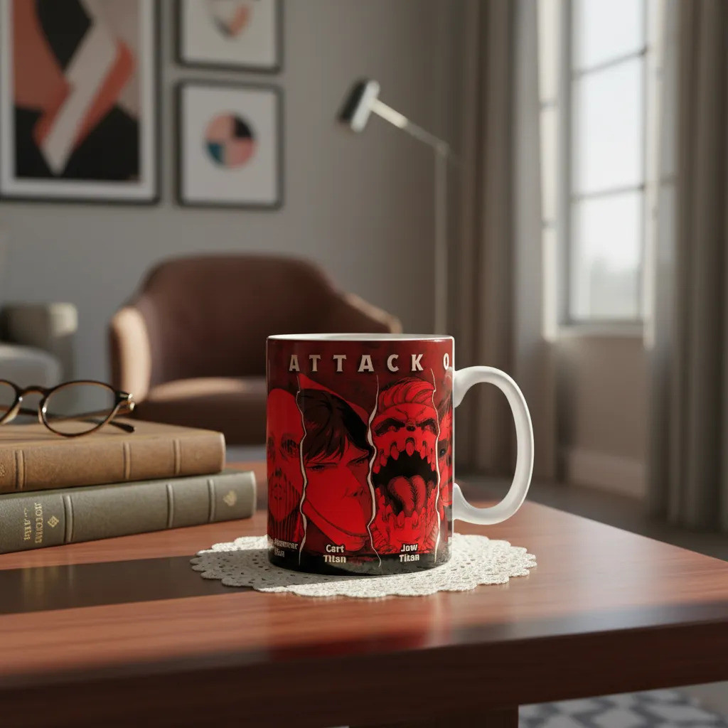 Caneca Shingeki No Kyojin Attack On Titan Branco Shingeki No Kyojin7