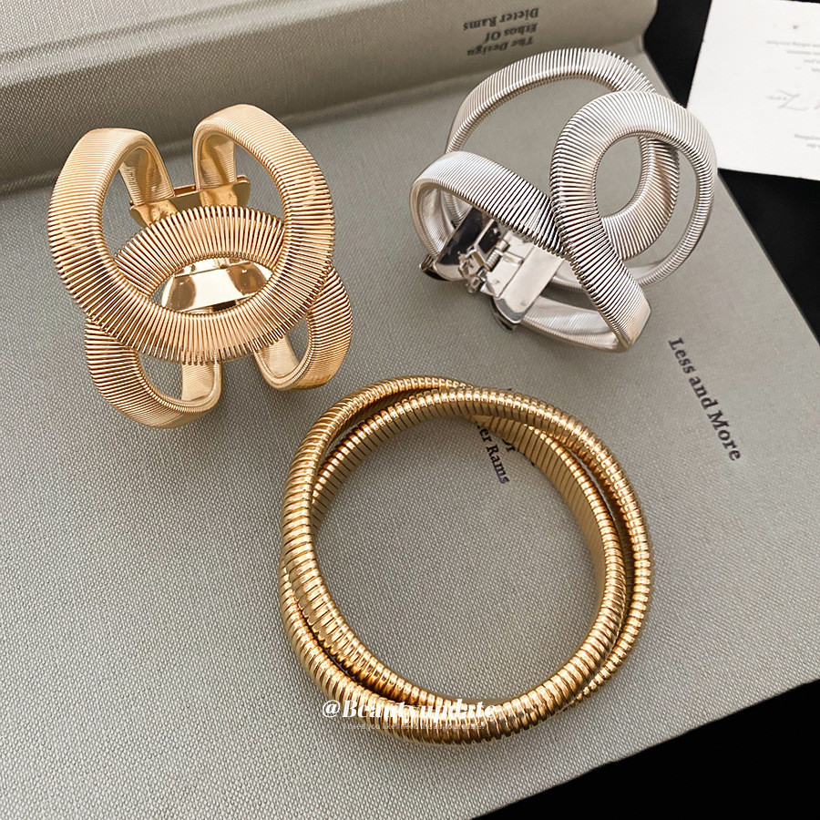 Pulseira de enrolamento torcido texturizado nicho exclusivo na moda pulseira moda quente menina Design acessórios de mão