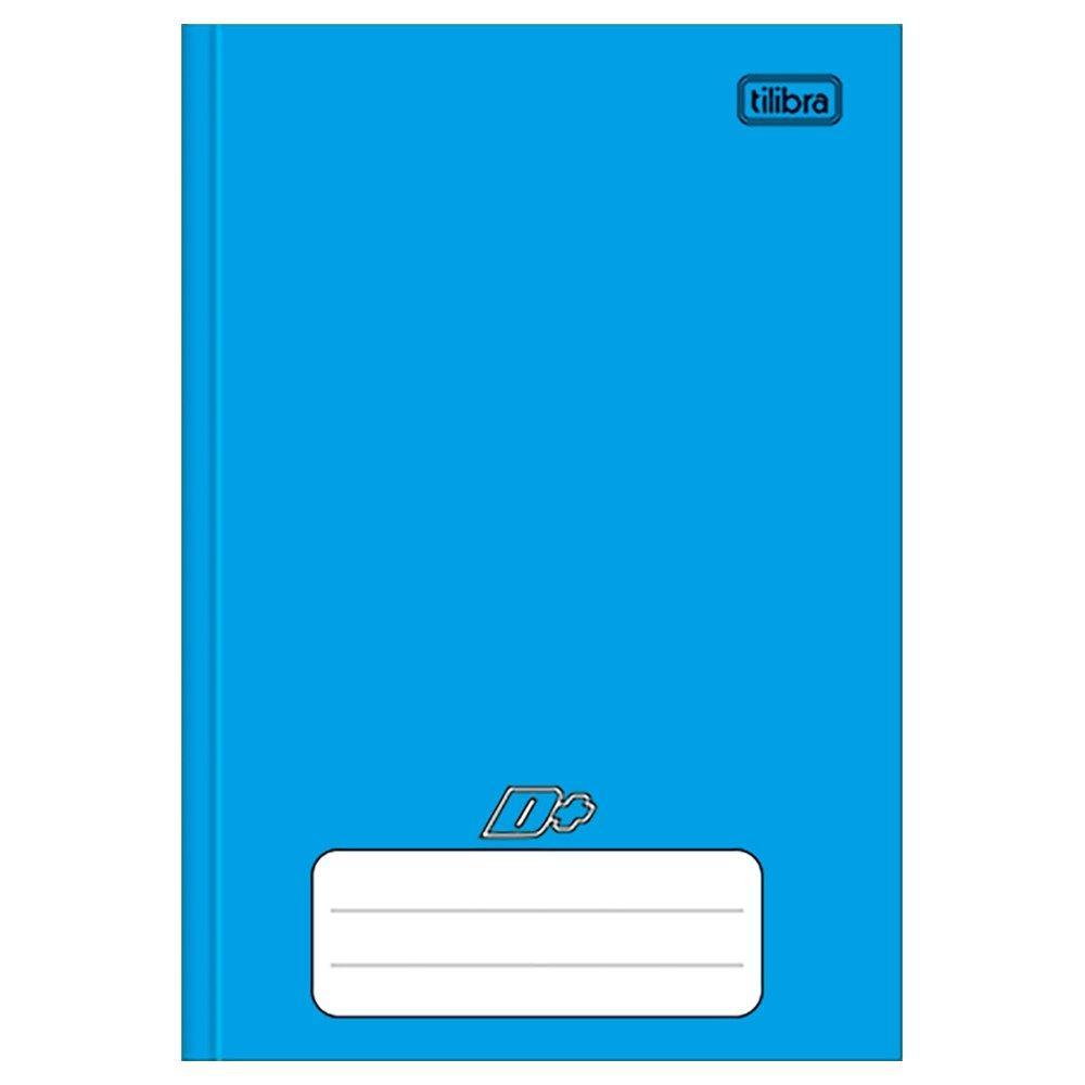 Caderno Costurado Tilibra 1/4 Capa Dura Mais+ Azul 48 Folhas - Embalagem com 15 Unidades