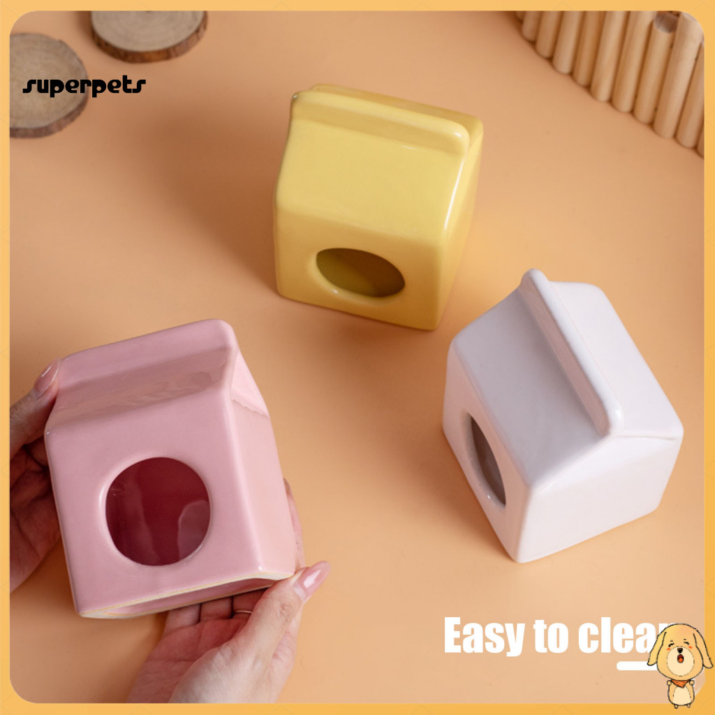 < COD > Den De Esconderijo De Cerâmica Golden Hamster , Padrão De Segurança À Prova De Fogo , Sem Produtos Químicos Prej