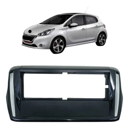 Moldura Original Computador Bordo Peugeot 208 2012 2016 Preto