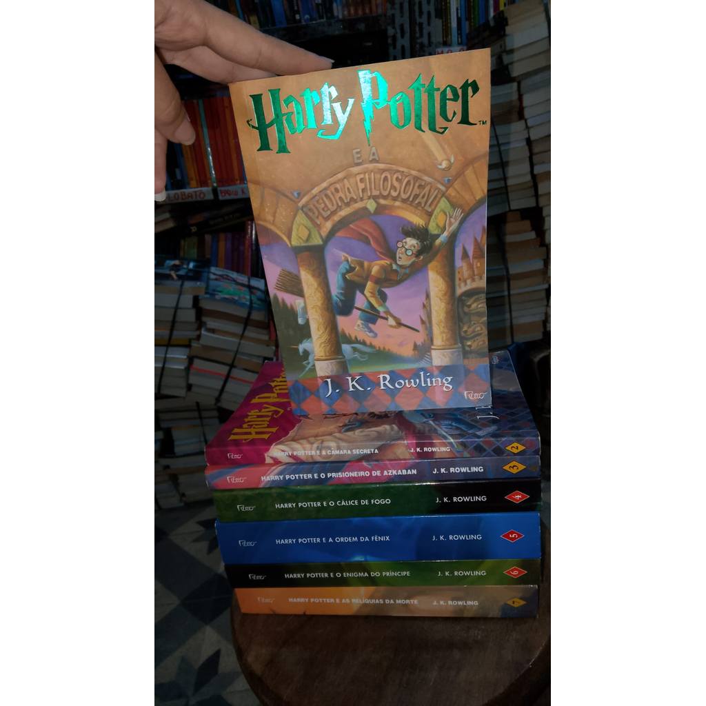Kt 7 Livros do Harry Potter: E A Pedra Filosofal, E O Calice De Fogo,E A Ordem da Fenix, E O Prisioneiro ... 8045175