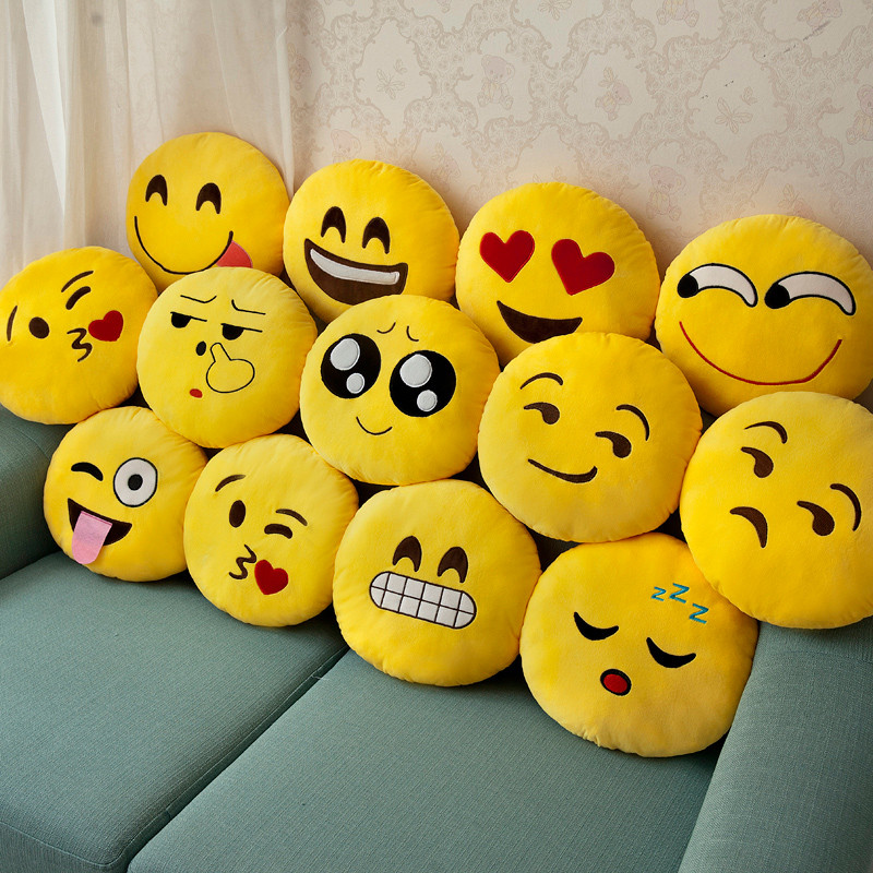 Emoji engraçado Smiley Face travesseiro emoji travesseiro emoji brinquedo de pelúcia boneca travesseiro almofada dormir