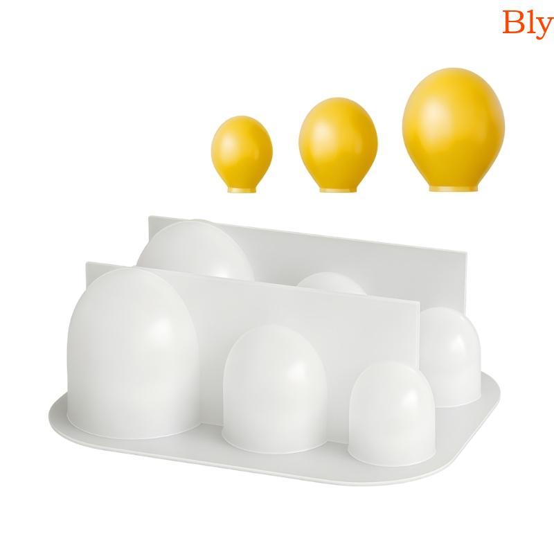 Bly 6 Cavidades Moldes De Balão De Silicone Forno Máquina De Lavar Louça Fonte Segura Para Cozimento De Bolo De Chocolat