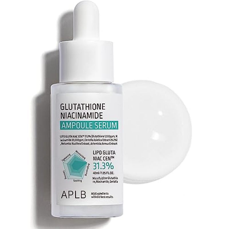 Soro De Ampola De Niacinamida De Glutationa APLB | LIPO GLUTA NIAC Centm 31.3 % 1.35 FL.OZ/Korean Skincare , Hidratação