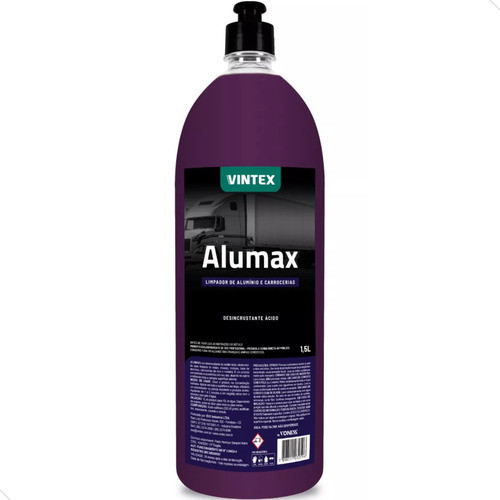 Limpa Alumínio Alumax Vintex Rodas Baú Motor Chassis 1,5L