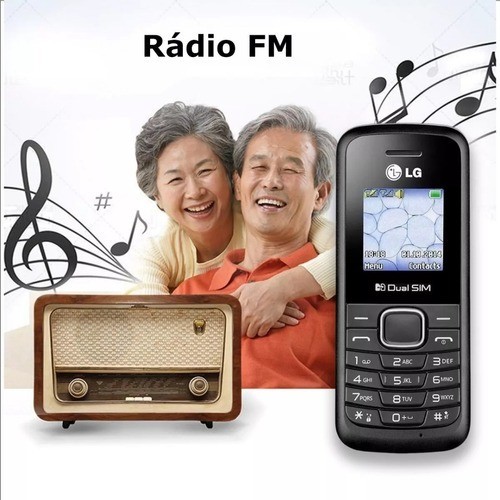 Celular LG B220 Simples de Botão Dual Sim 100% Original Radio Fm Idoso