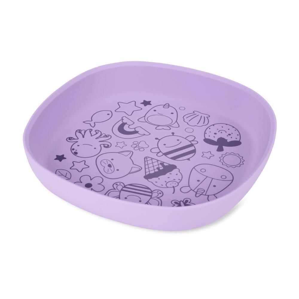 Prato De Silicone Zoo e Spark Style Lilás Skip Hop