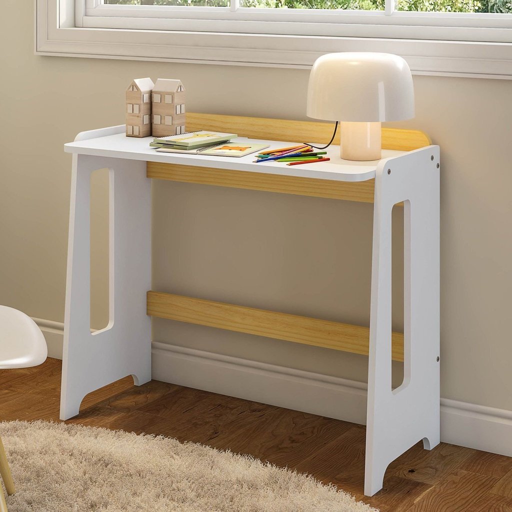 Escrivaninha Petit Casatema MadeiraOriginals 94cm Madeiraoriginals Branco e Mel Branco/Mel