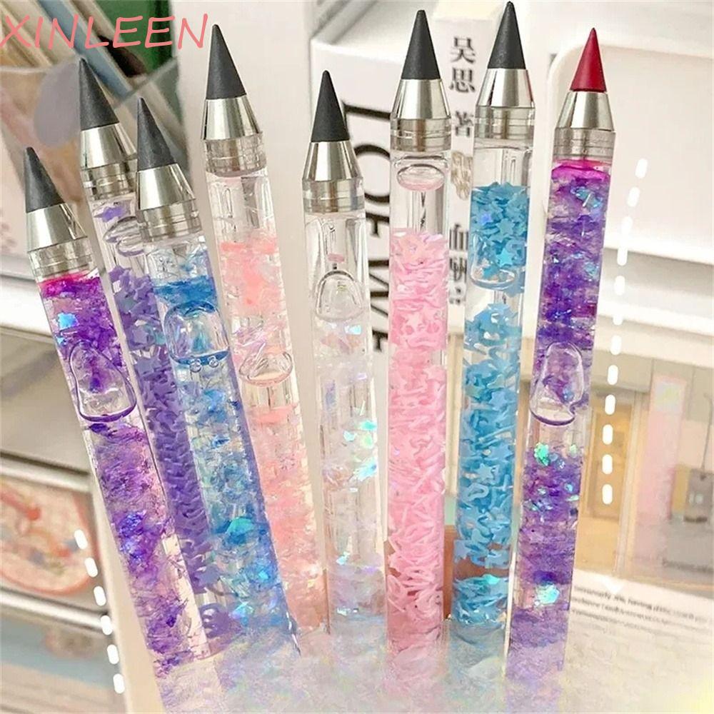XINLEEN Lápis De Escrita Ilimitado , Tecnologia Sem Tinta , Caneta De Areia Com Fluxo De Vento , Esboço De Arte Preta Et