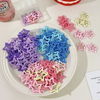 Pote 10/40/100 Peças Grampos De Cabelo Com Estrela Colorida Para Meninas , Da Moda , Fran…