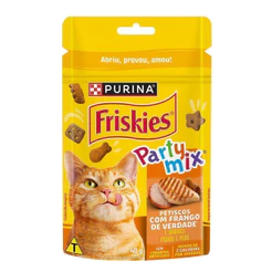 Purina Friskies Party Mix Petiscos Para Gatos Frango 40G