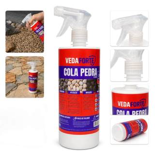 Cola Pedra Fixador de Pedras para Jardim Veda Forte 1 Litro Cola Para Cascalho Fixador Decorativo
