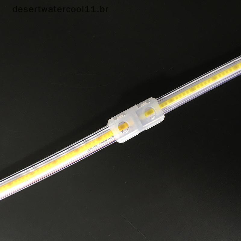 DESER 5 Unidades COB LED Strip Conector Conexão Estável Shell Transparente Fácil Instalação Para Decoração De Iluminação
